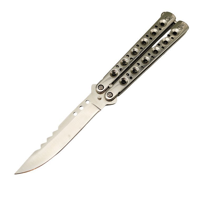 Balisong Knife Silver