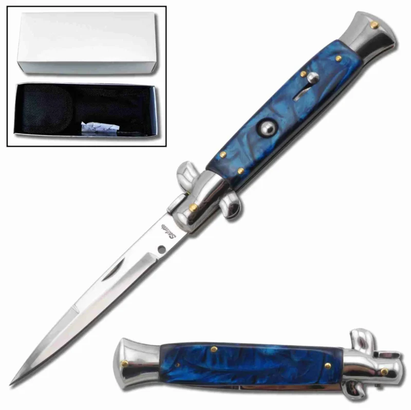 Kutulu Mavi Stiletto Bıçak
