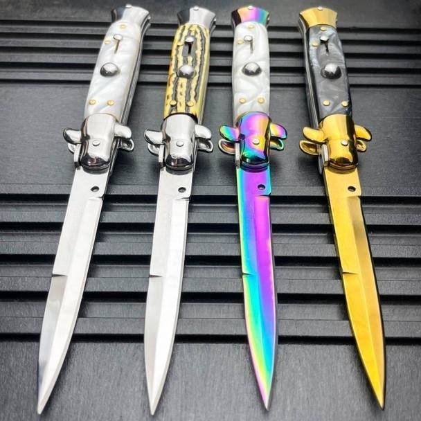 8.75 İnç İtalyan Stiletto Bıçak - Koleksiyon Kaplama 68