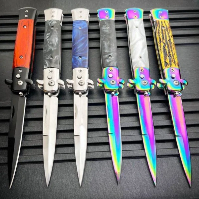 İtalyan Stiletto Bıçak - Koleksiyon Kaplama 75