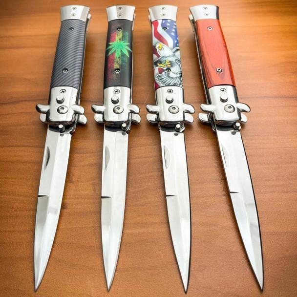 İtalyan Stiletto Bıçak - Koleksiyon Kaplama 76