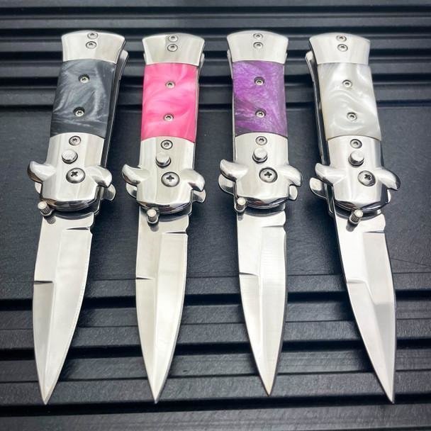 İtalyan Stiletto Bıçak - Koleksiyon Kaplama 73