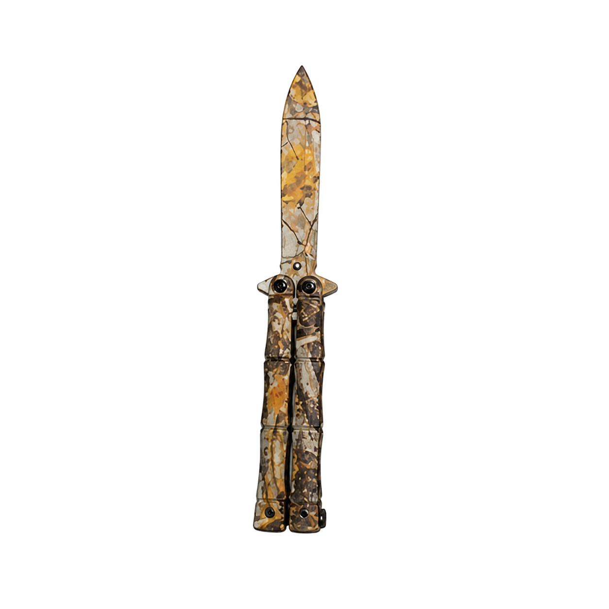 Bamboo Handle Butterfly Knife