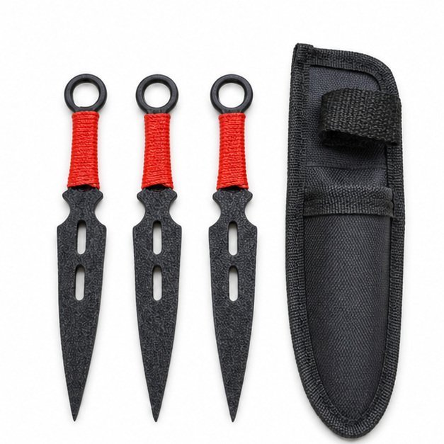 Practice Throwing Knife Set YF200 &ndash; 3-Piece, Black